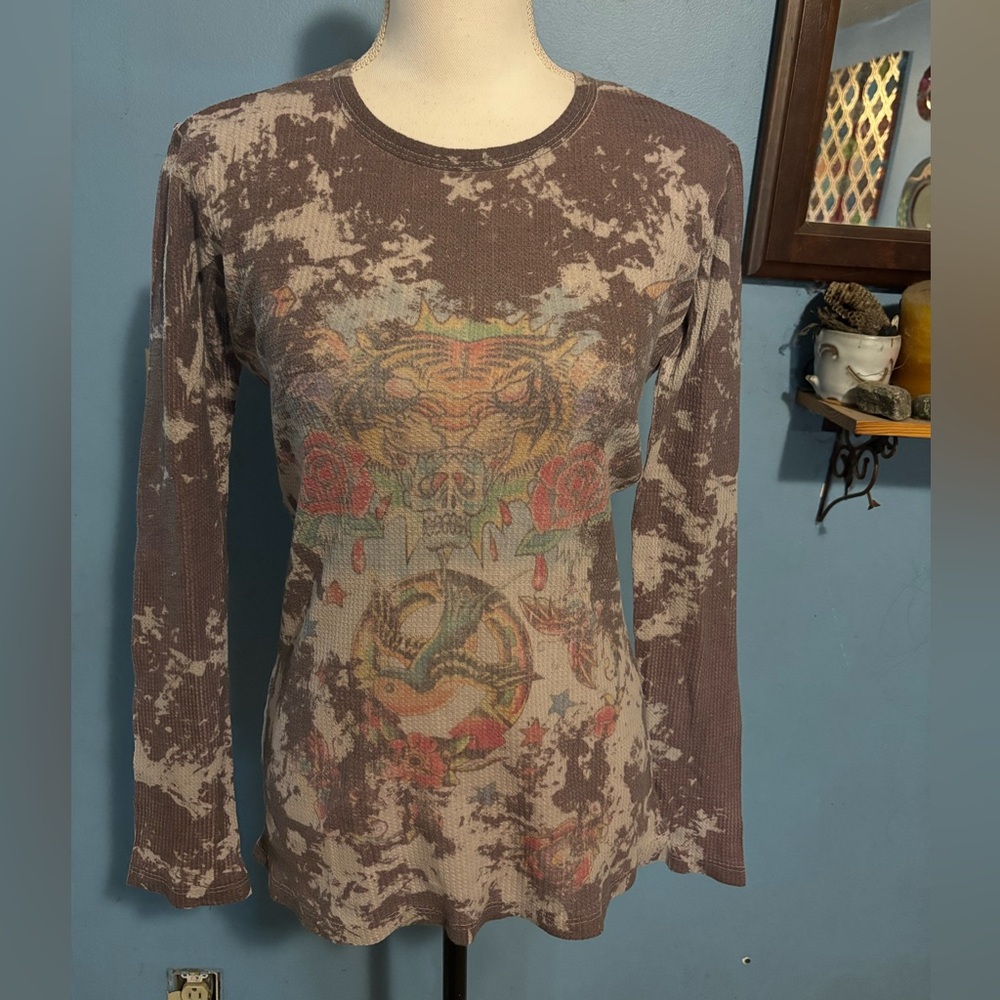 Comfy, Classic Tattoo Inspired, Waffle, Top